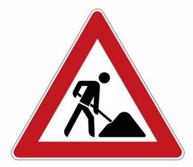 panneau travaux